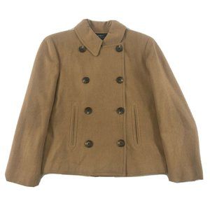 VTG LAUREN RALPH LAUREN 100% Camel Hair TAN Coat MADE IN USA Women’s Size 6